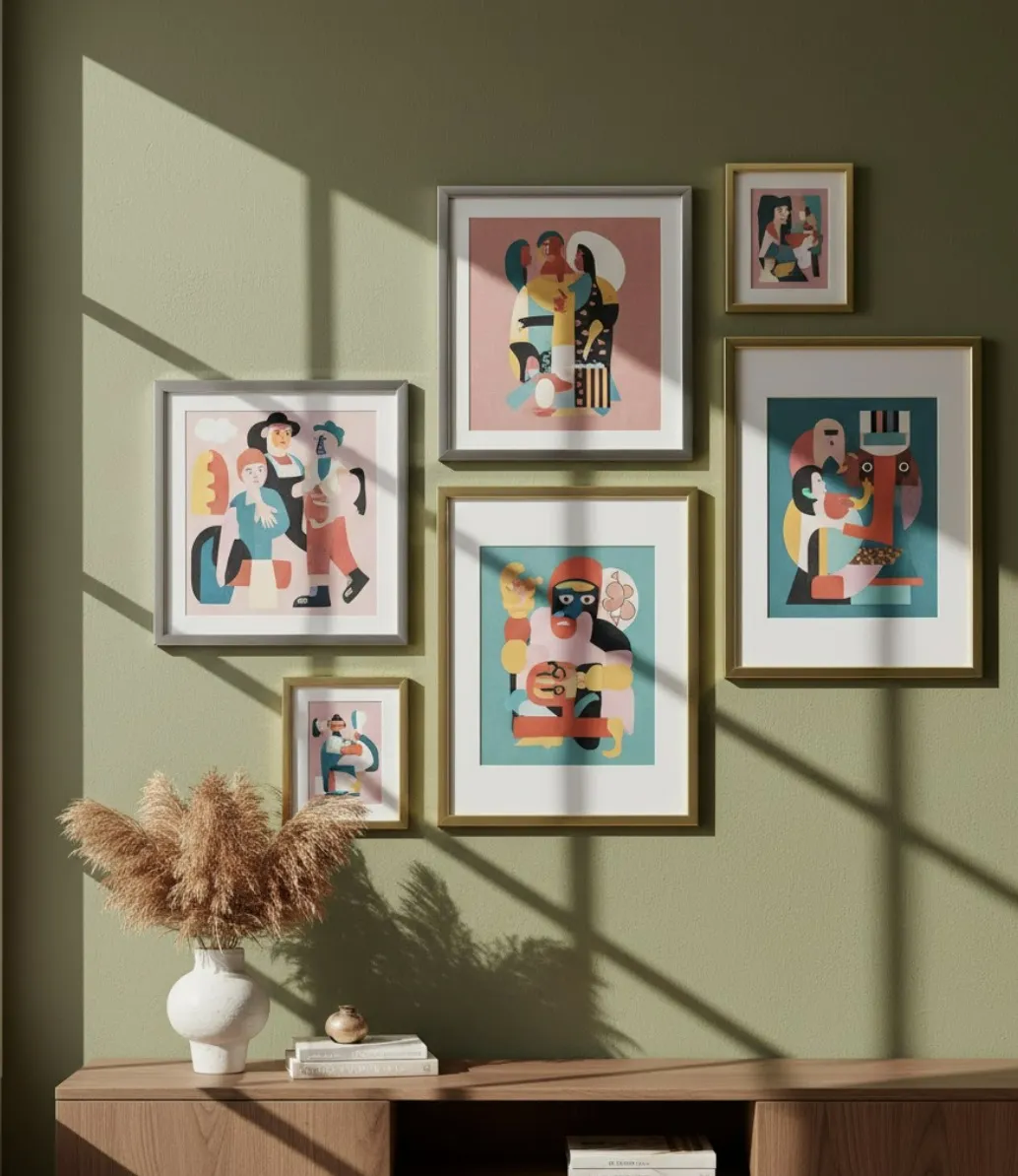 Monochrome Minimal Wall Gallery Frames